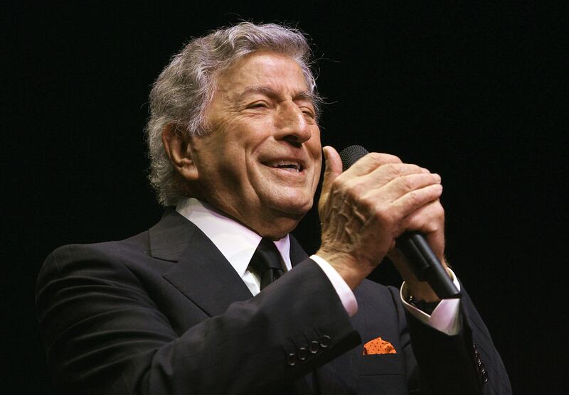 Tony Bennet at the Royal Albert Hall, London, in April 2007. Getty Images
