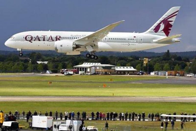 Long-range, twin-aisle aircraft are forecast to lead the order books of the region's leading carriers such as Qatar Airways. Lefteris Pitarakisn / AP Photo