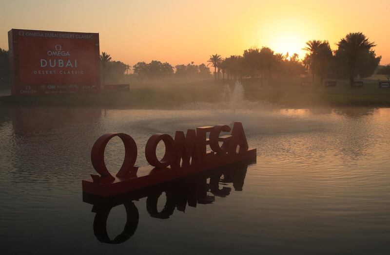 The sunrises over the course at Emirates Golf Club. Getty