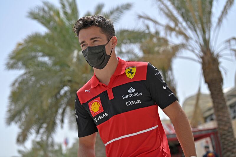 Ferrari's Charles Leclerc will be at the front of the grid. AFP