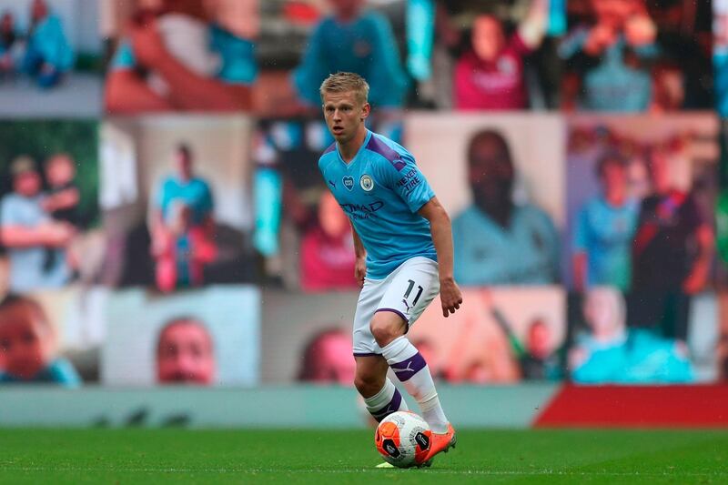 Oleksandr Zinchenko - 7: Opened Newcastle up with some slick passing from left-back. AFP
