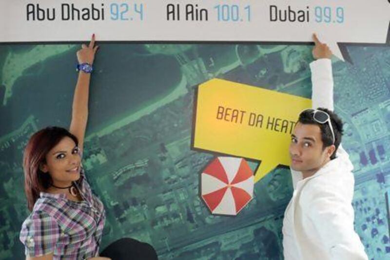 Star FM's Rania Younis and Hassan Al Sheikh. Star FM