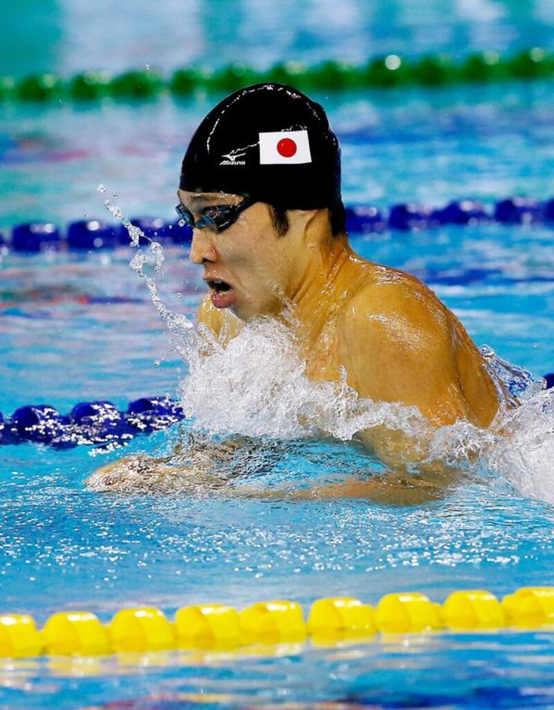 Kosuke Hagino added to his medal total with a gold in the men’s 200-metre Individual Medley. Valdrin Xhemaj / EPA