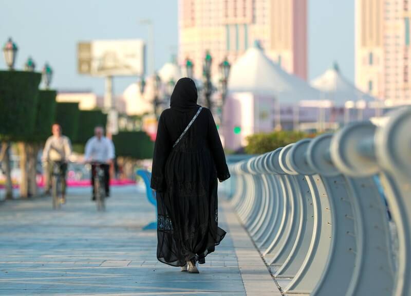 The Corniche in Abu Dhabi. Victor Besa/The National