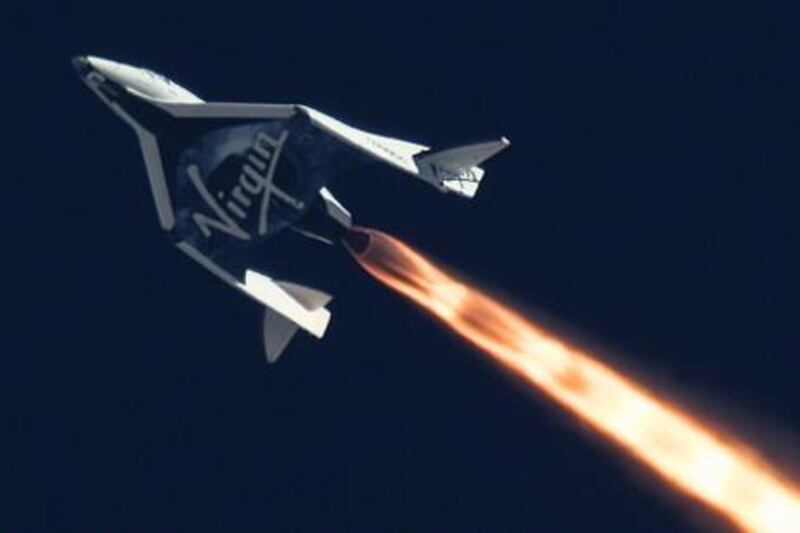 Virgin Galactic's pilots flew the SpaceShipTwo (SS2) craft to a higher altitude and at a greater speed than they achieved previously. MarsScientific.com and Clay Center Observatory