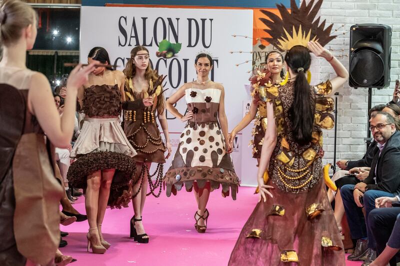 The three-day event opened with a quirky chocolate fashion show, with dresses inspired by famous female personalities