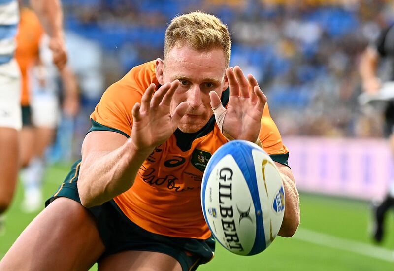 Australia's Reece Hodge during the Rugby Championship match against Argentina at CBus Stadium on the Gold Coast, on Saturday, October 2. Reuters