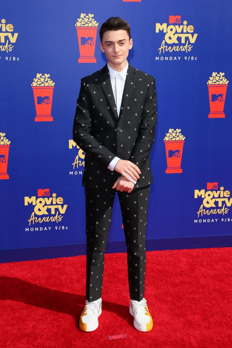Noah Schnapp arriving at the 2019 MTV Movie & TV Awards. AFP