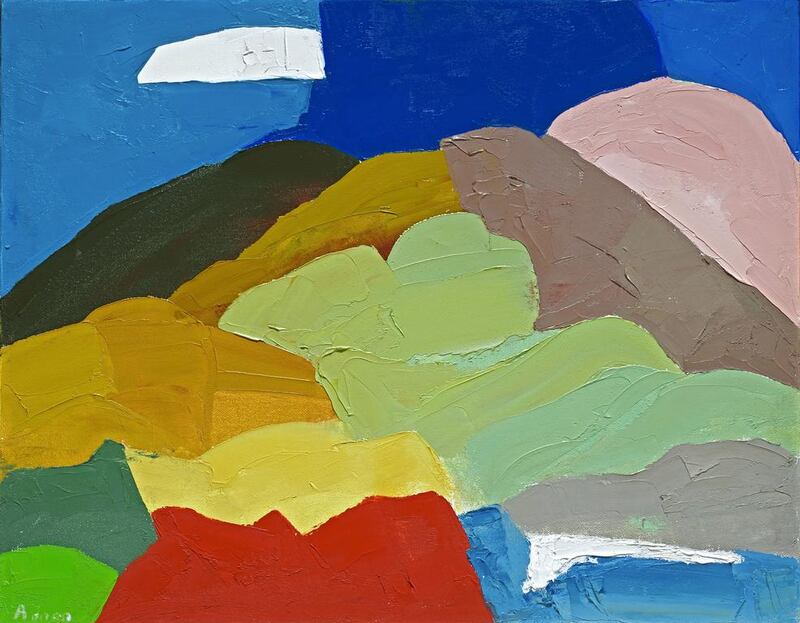 Etel Adnan’s 'Untitled'. Photo: Etel Adnan and Sfeir-Semler Gallery, Hamburg / Beirut