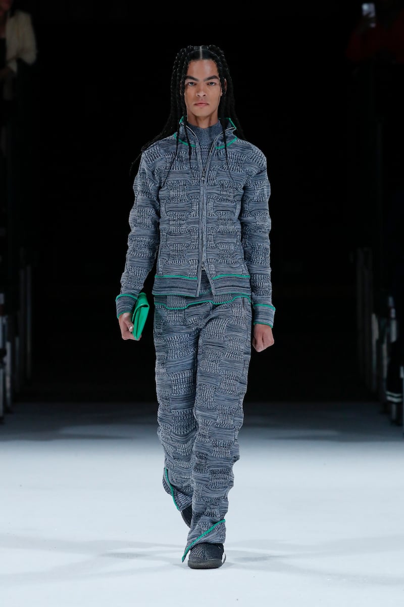 A knitted tracksuit