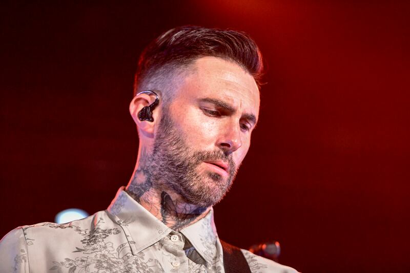 Adam Levine gives a powerful performance. 
