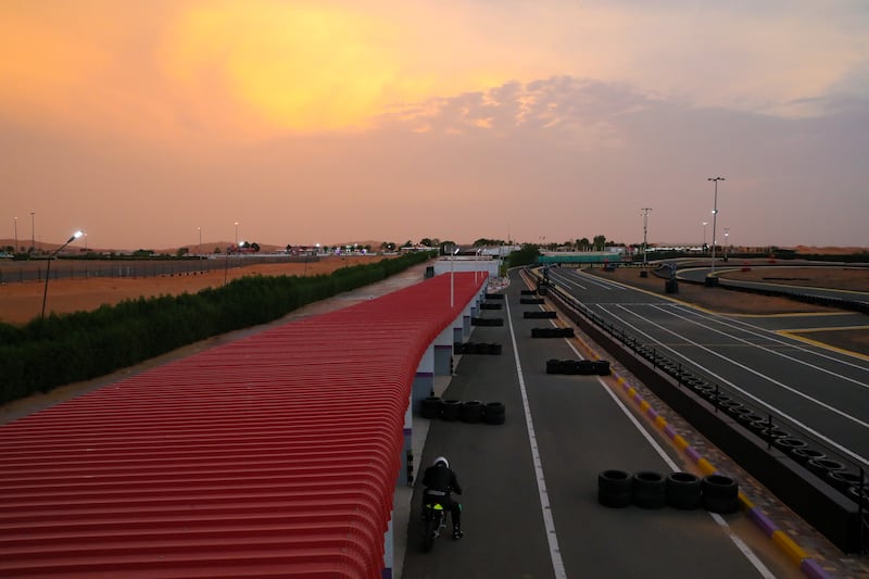 The track at Sahara Amusement in Sharjah.