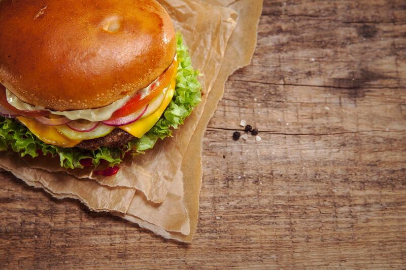 A homemade veggie burger. Getty Images