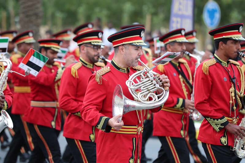 A band performs for the crowd.