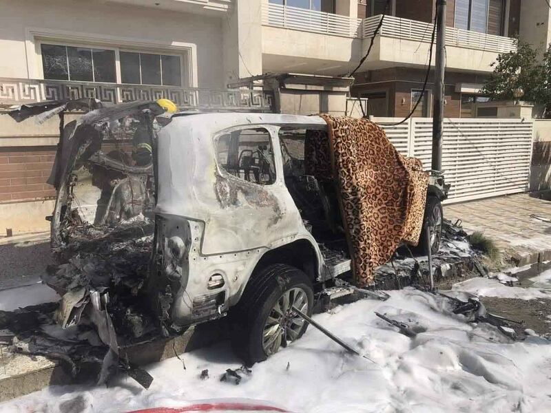 One person was killed and four were injured in an explosion in the capital of Iraq's Kurdish region on Friday. Photo: Kurdistan CT