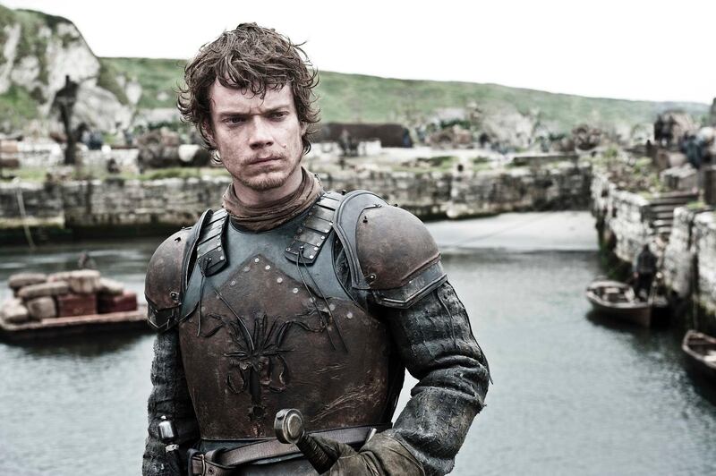 Theon Greyjoy in Pyke, aka Ballintoy Harbour. 