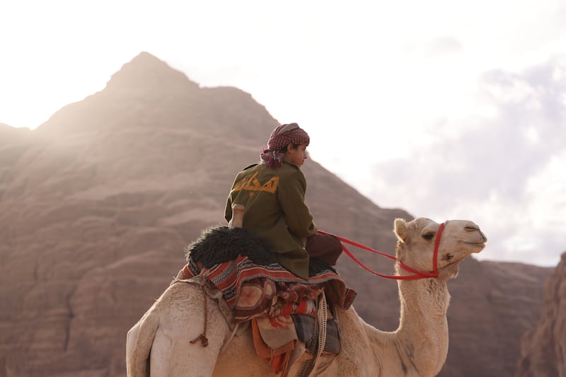 Matar (Omar Alatawi) has a sacred bond with his camel Hofira. Photo: Ithra