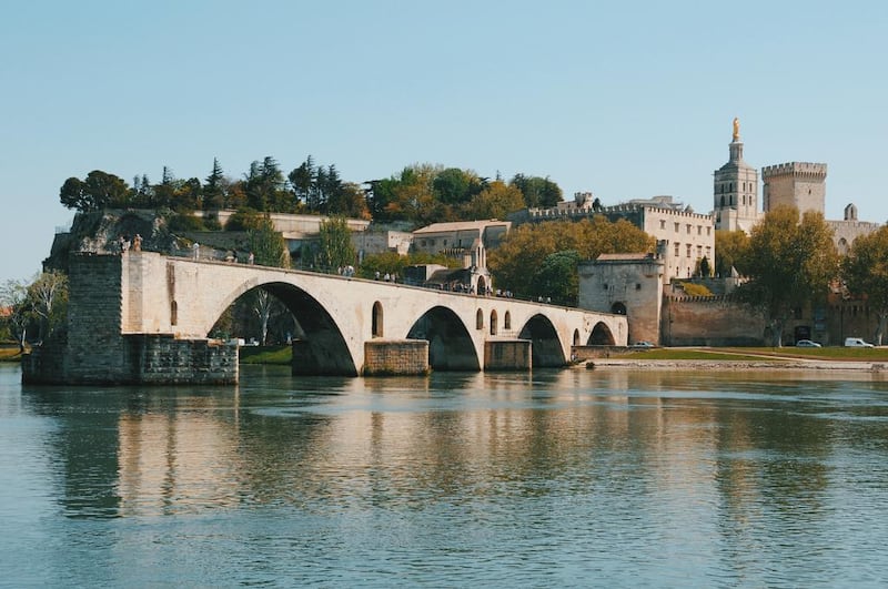 Pont St-Bénézet, aka Pont d’Avignon, the famously ruined bridge that juts into the River Rhône in Avignon. Photo by Adam Batterbee