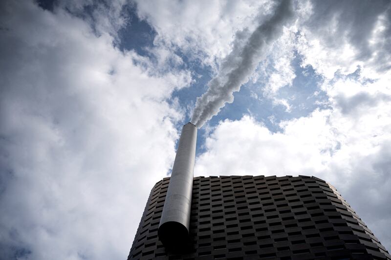 A pilot plant for carbon dioxide capture at Amager Bakke in Copenhagen, Denmark. Reuters