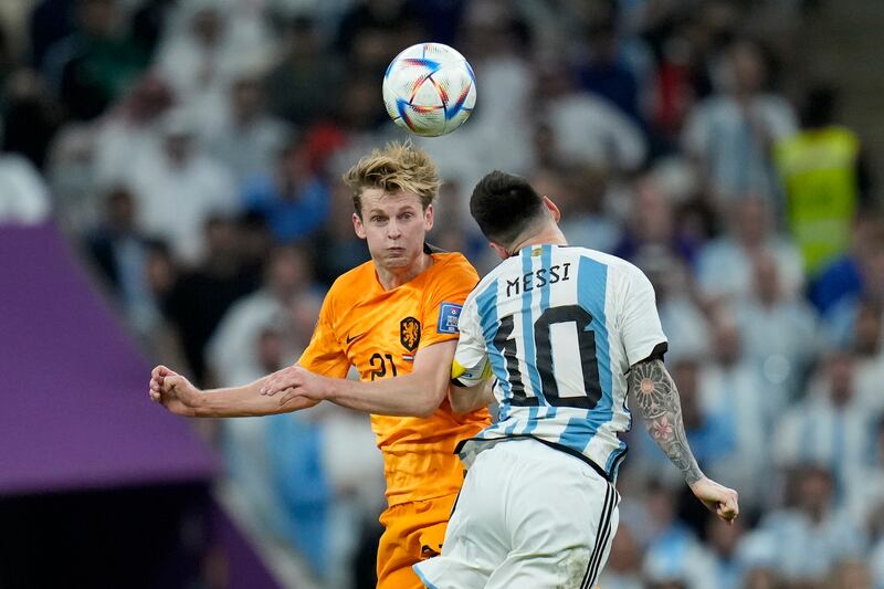 Frenkie de Jong - 8. Put pressure on the ball well for large periods of the game and was also comfortable in possession. Did brilliantly to beat Messi and nod the ball back to his goalkeeper. AP