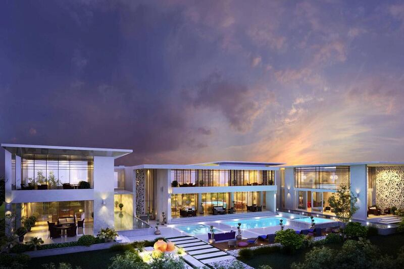 Luxury villas at Akoya. Courtesy Damac