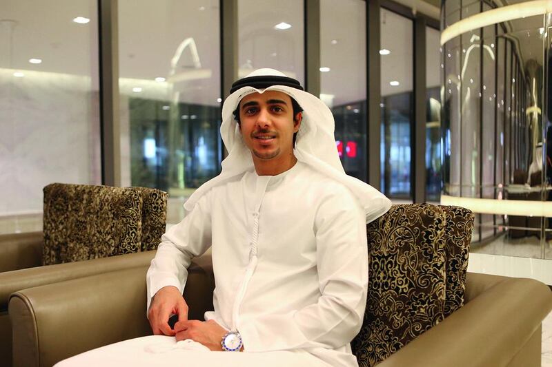 Khalifa Al Shamsi, who is the managing director of the car spa company Select Nano. Fatima Al Marzooqi / The National
