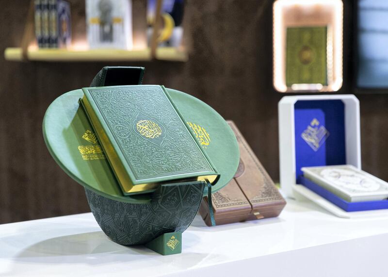 SHARJAH, UNITED ARAB EMIRATES. 30 October 2019. 
The 38th Sharjah International Book Fair edition at Expo Centre Sharjah, offering more than 1.6 million titles to publishers as well as eager readers of all ages.

(Photo: Reem Mohammed/The National)

Reporter:
Section: