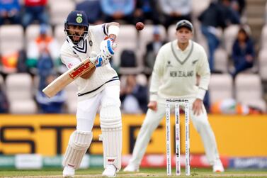 Virat Kohli ended the day unbeaten on 44, with India's captain having hit just one boundary in 124 balls faced. Reuters