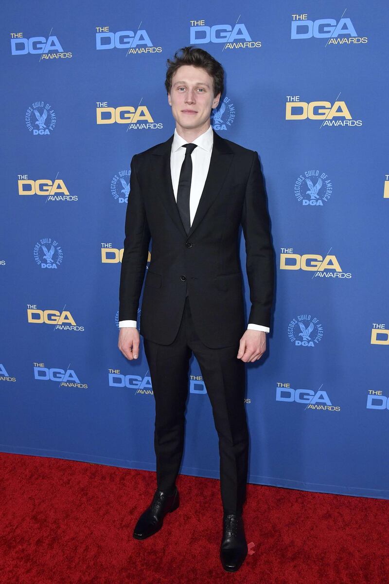 George MacKay arrives for the 72nd Annual Directors Guild of America Awards in Los Angeles on January 25, 2020. AFP
