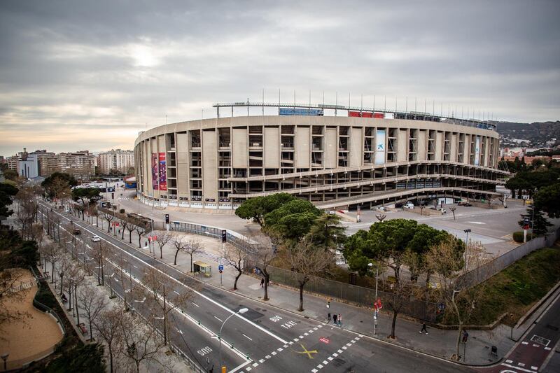 The Camp Nou stadium, home to FC Barcelona. Bloomberg