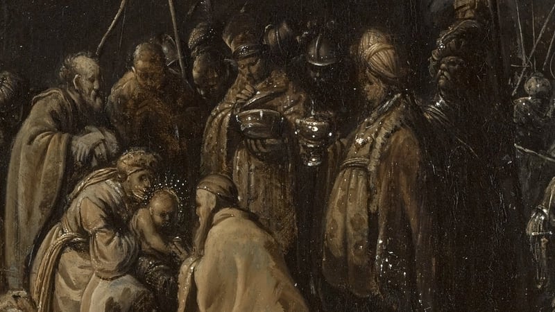 Rembrandt's The Adoration of the Kings was valued at $15,000 two years ago as it was believed to be painted by one of the Dutch master's students. Photo: Sotheby's