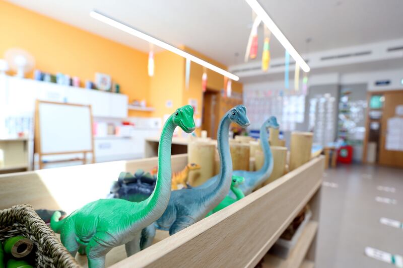 A kindergarten classroom at Bloom World Academy in Dubai.