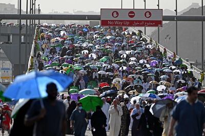 More than 2,000 pilgrims suffered heat stress during the hajj pilgrimage last year, Saudi officials said. AFP