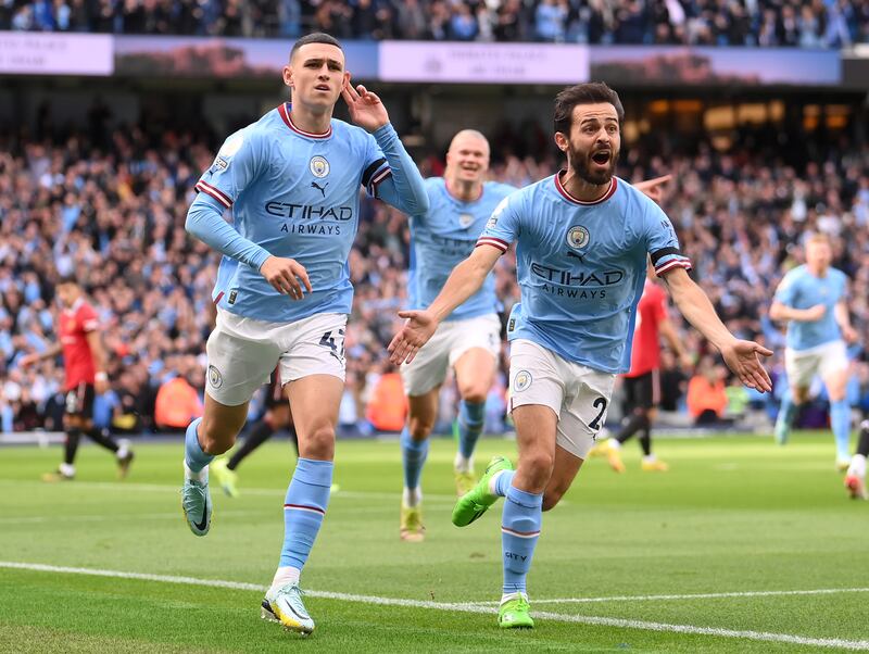 Bernardo Silva 8: His drilled low ball into box was finished by Foden to put City in front and set-up another chance for same player who should have scored again soon after. Helped City destroy United with wave after wave of attacks. Getty