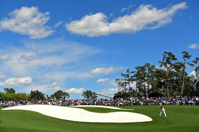 AUGUSTA, GA - APRIL 07: Sergio Garcia of Spain walks up to the 18th green during the second round of the 2017 Masters Tournament at Augusta National Golf Club on April 7, 2017 in Augusta, Georgia.   Rob Carr/Getty Images/AFP