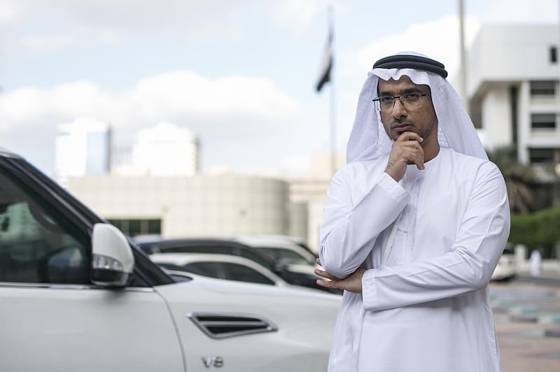 Salem Ali bin Kenaid, a 33-year-old Emirati IT software entrepreneur, spent eight years developing an automatic parking management system. Mona Al Marzooqi / The National