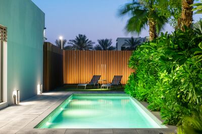 Privacy is guaranteed at the property's personal pool. Photo: Haus and Haus