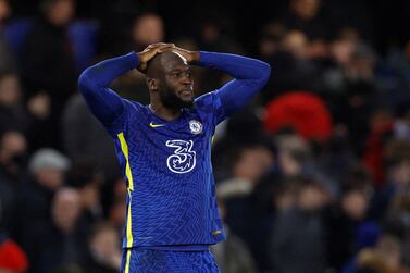 FILE PHOTO: Soccer Football - Premier League - Chelsea v Brighton & Hove Albion - Stamford Bridge, London, Britain - December 29, 2021 Chelsea's Romelu Lukaku after the match Action Images via Reuters/John Sibley EDITORIAL USE ONLY.  No use with unauthorized audio, video, data, fixture lists, club/league logos or 'live' services.  Online in-match use limited to 75 images, no video emulation.  No use in betting, games or single club /league/player publications.   Please contact your account representative for further details.  / File Photo