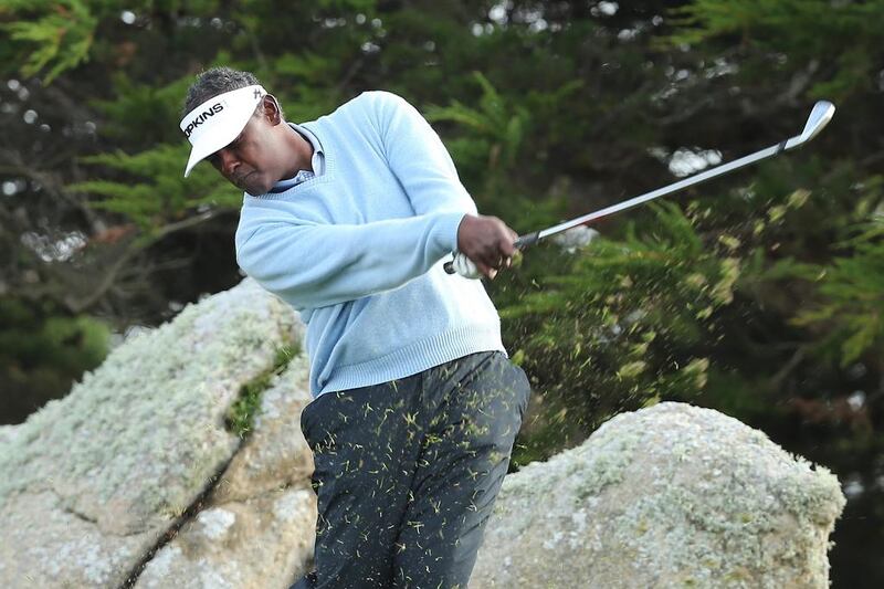 Vijay Singh of Fiji is suing the PGA for what he views as unfair fines and treatment. And he may have a point. Christian Petersen / AFP

