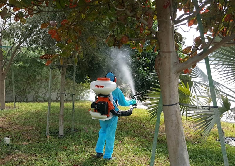 The inspection and monitoring teams of the Pest Control Projects Department at Abu Dhabi Waste Management Center (Tadweer) have stepped up efforts to contain mosquito and fly proliferation across Abu Dhabi Emirate with the onset of mosquito breeding season that runs from March to May every year. Courtesy Tadweer
