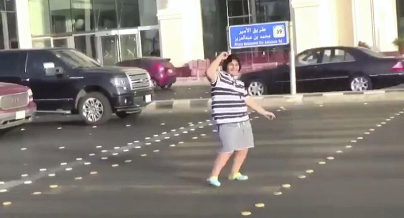 Saudi police said on Tuesday they had detained a 14-year-old boy who was filmed dancing to the 1990s hit song Macarena at a street crossing in the coastal city of Jeddah, in a clip that was widely shared on social media. Seen here is a screengrab from the video.