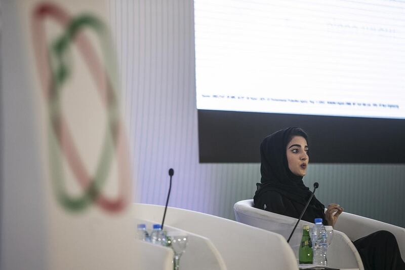 Maryam Qasem, Enec’s senior nuclear fuel logistics engineer, said raising awareness about the uses of natural radiation sources among Emirati youth was vital. Mona Al Marzooqi / The National