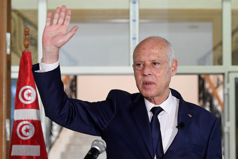 Many Tunisian politicians are unconvinced by President Kais Saied’s methods to move the country forward. AP