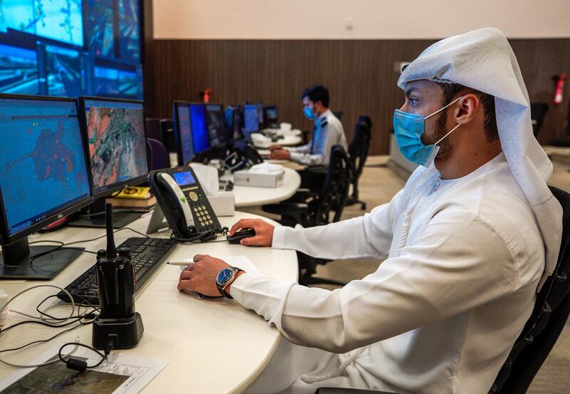 Al Ain, United Arab Emirates, November 1, 2020.   The control room at the intelligent traffic mangement system, Al Ain.
Victor Besa/The National
Section:  NA