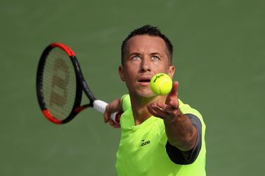 Philipp Kohlschreiber is aiming to beat Roger Federer for the first time in his career on Monday. AFP
