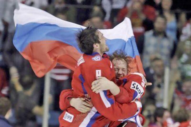 Russia's Alexander Ovechkin, left, has said he woud rather leave the NHL than not represent Russia at the Olympics.