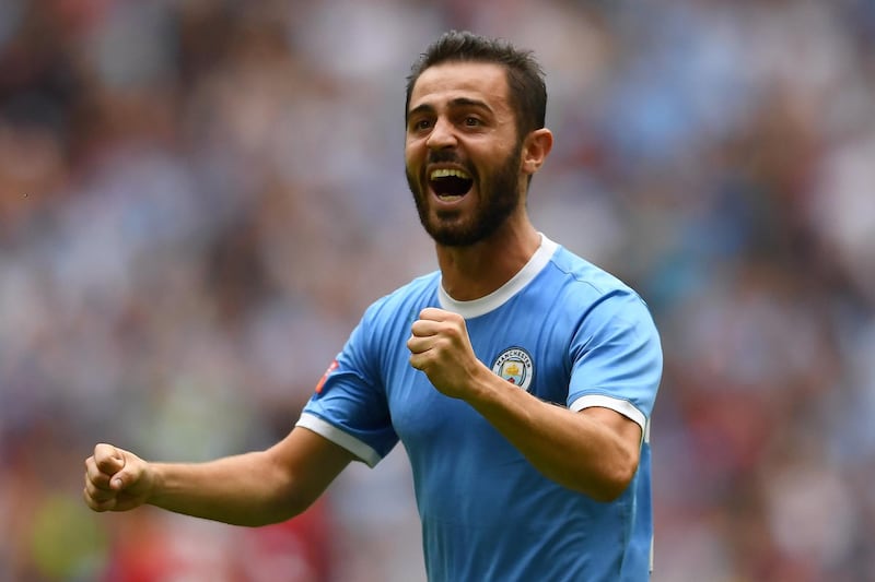 Bernardo Silva scored one of City's five successful penalties. Getty