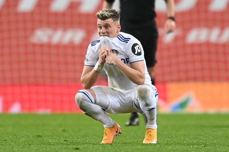 Ezgjan Alioski – 6. Had a quieter afternoon than you might have expected given that his side were 4-0 down inside 37 minutes with United opting to build down the left, though he struggled to contain the rapid James. AFP