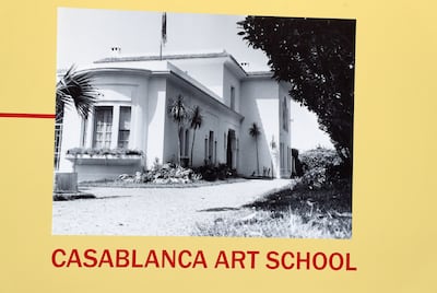 The Casablanca Art School was established by French colonial powers in the early 1920s and became a pillar of cultural decolonisation. Chris Whiteoak / The National