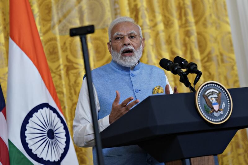 Mr Modi and Mr Biden are expected to announce a series of defence and commercial deals designed to improve military and economic ties. Bloomberg